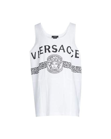 white versace tank top|farfetch Versace vest.